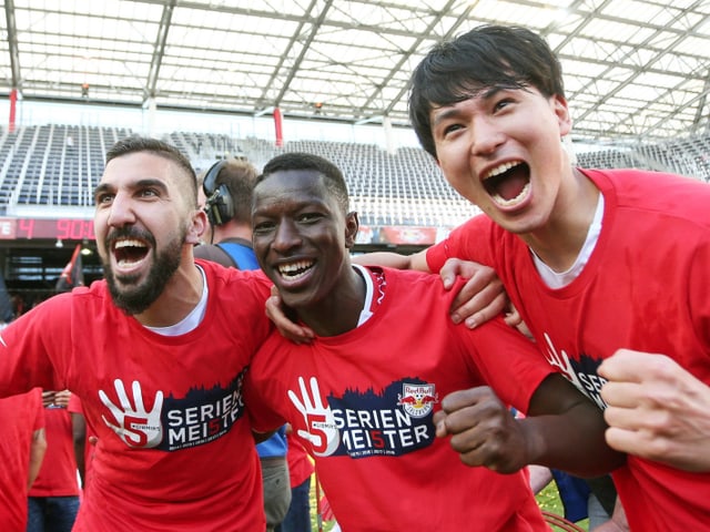 RB-Spieler jubeln