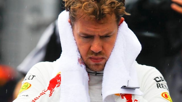 Sebastian Vettel gab nach dem Rennen zu, einen Fehler gemacht zu haben. Sebastian Vettel gab nach dem Rennen zu, einen Fehler gemacht zu haben.