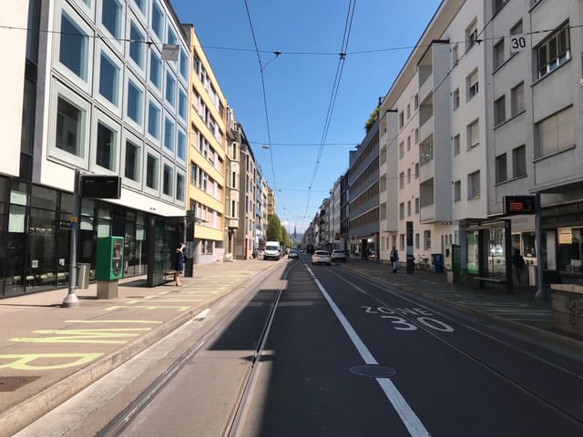 Panoramaansicht der Güterstrasse Panoramaansicht der Güterstrasse