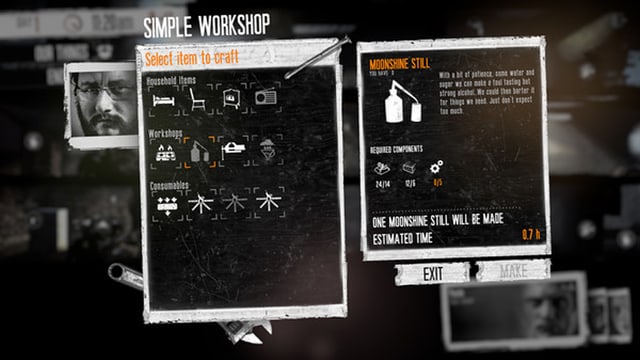 Spielszene aus «This War of Mine» Spielszene aus «This War of Mine»
