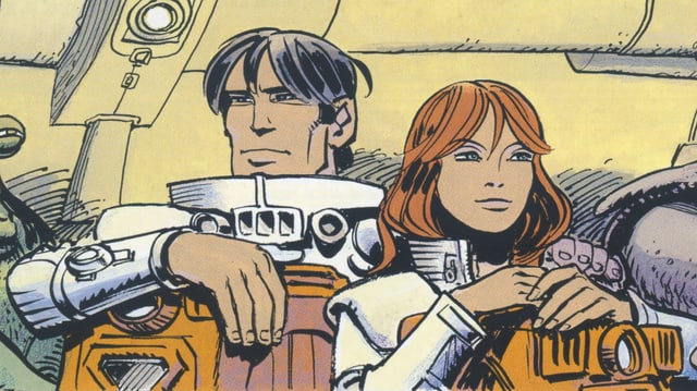 Die Comic-Helden Valerian und Veronique. Die Comic-Helden Valerian und Veronique.