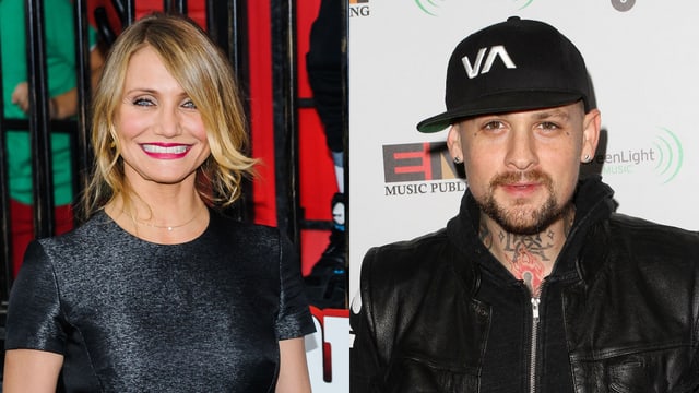 Bildmontage mit Cameron Diaz links und Benji Madden rechts Bildmontage mit Cameron Diaz links und Benji Madden rechts