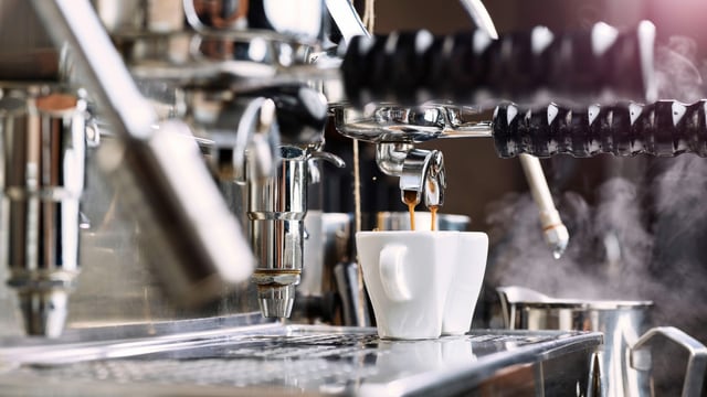 Espressomaschine. Espressomaschine.