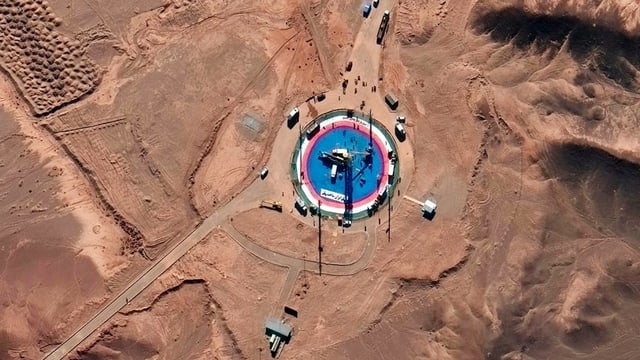 Satellitenaufnahme von Raketenbasis Satellitenaufnahme von Raketenbasis