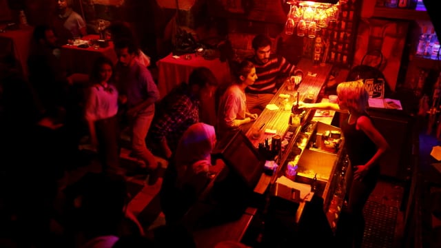 Bar in Damaskus, Aufnahme vom Sommer 2016. Bar in Damaskus, Aufnahme vom Sommer 2016.