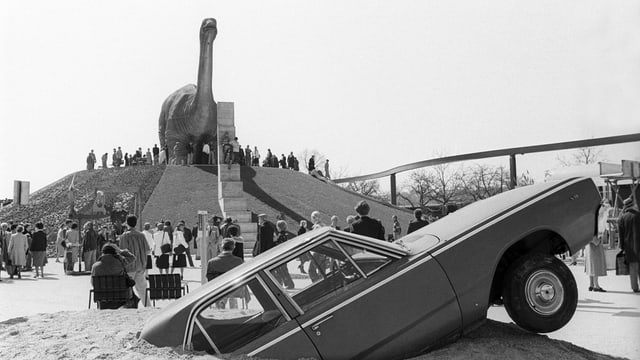 Der Dinosaurier im Jahr 1980. Der Dinosaurier im Jahr 1980.