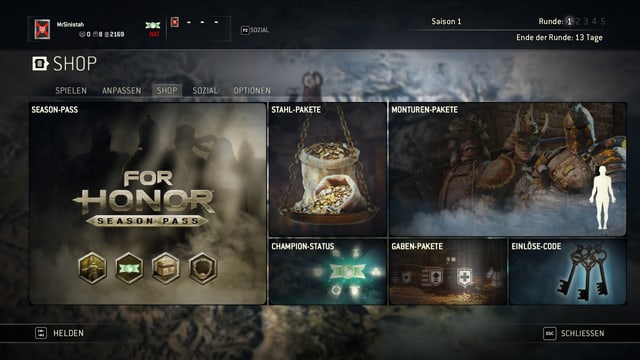 Der Online-Shop von For Honor. Für rund 25 Franken bekommt man 25000 Stahl. Immerhin kann man das dann einfach umrechnen. Der Online-Shop von For Honor. Für rund 25 Franken bekommt man 25000 Stahl. Immerhin kann man das dann einfach umrechnen.
