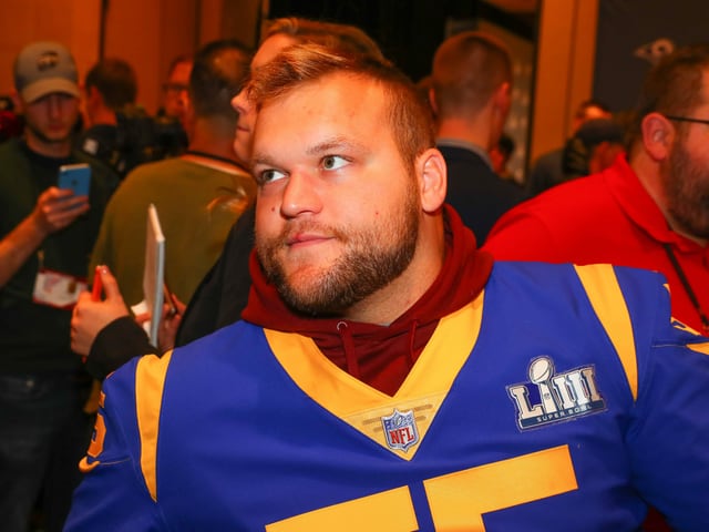 Brian Allen von den LA Rams. Brian Allen von den LA Rams.