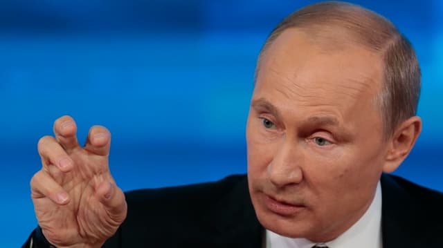 Eine Porträtaufnahme vom russischen Präsidenten Wladimir Putin. Eine Porträtaufnahme vom russischen Präsidenten Wladimir Putin.