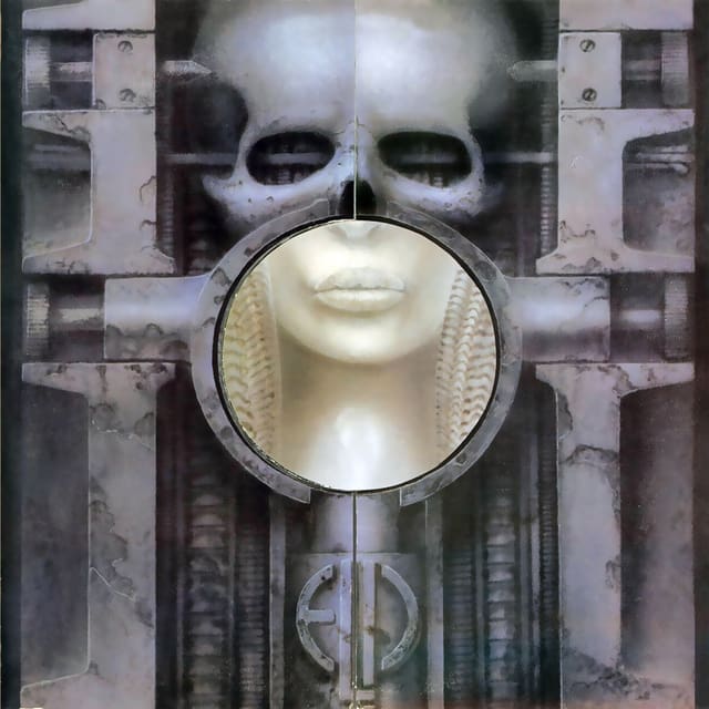 HR Gigers Cover von «Brain Salad Surgery», dem vierten Studioalbum von ELP. HR Gigers Cover von «Brain Salad Surgery», dem vierten Studioalbum von ELP.