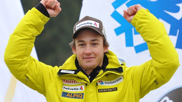 Luca Aerni in Jubelpose.