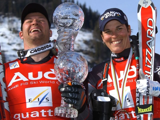Stephan Eberharter und Michaela Dorfmeister. Stephan Eberharter und Michaela Dorfmeister.