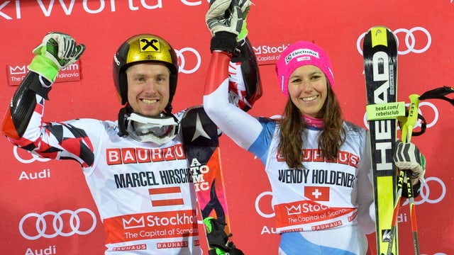 Marcel Hirscher und Wendy Holdener Marcel Hirscher und Wendy Holdener