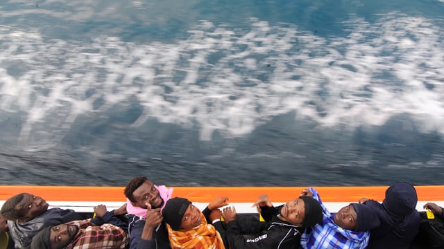 Migranten auf der «Aquarius» Migranten auf der «Aquarius»