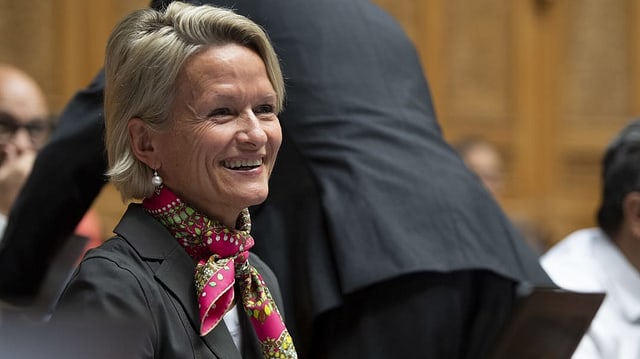 Porträt von Nationalrätin Andrea Gmür. Porträt von Nationalrätin Andrea Gmür.