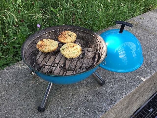 Reistätschli auf Grill Reistätschli auf Grill