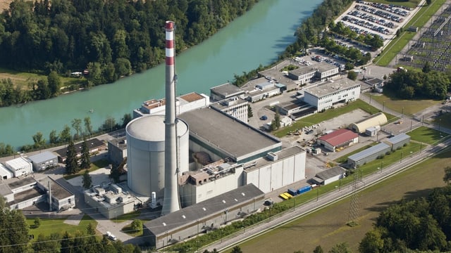 Luftaufnahme des AKW Mühleberg Luftaufnahme des AKW Mühleberg