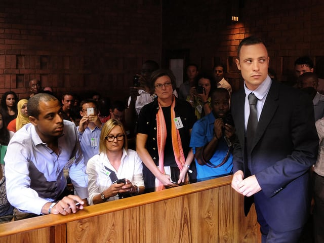 Pistorius verlässt den Gerichstsaal