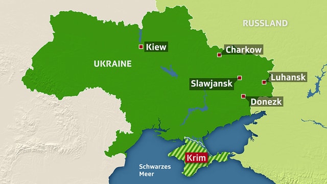 Karte Ukraine