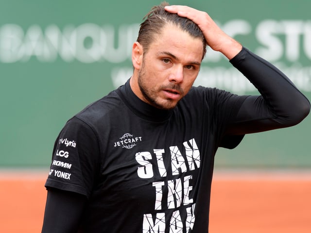 Stan Wawrinka im Training in Genf. Stan Wawrinka im Training in Genf.