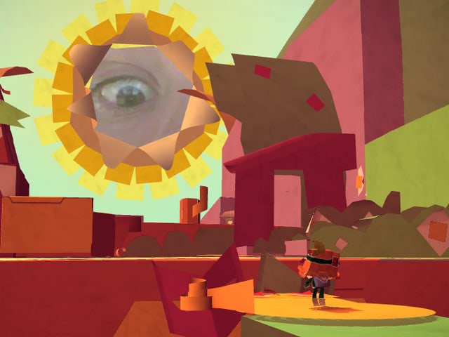 Spielszene aus «Tearaway» Spielszene aus «Tearaway»