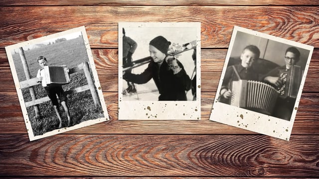 Collage mit drei Schwarz-Weiss-Fotografien. Collage mit drei Schwarz-Weiss-Fotografien.