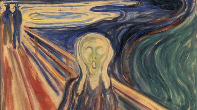 Ausschnitt aus Edvard Munchs Gemälde «Der Schrei» Ausschnitt aus Edvard Munchs Gemälde «Der Schrei»