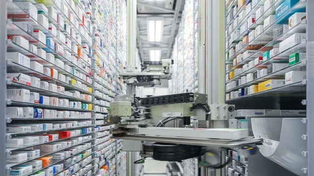 Ein automatisiertes Medikamentenlager Ein automatisiertes Medikamentenlager