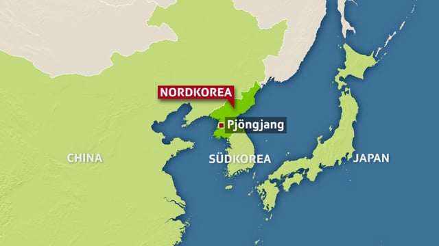 Eine Landkarte zeigt Korea und Japan. Eine Landkarte zeigt Korea und Japan.