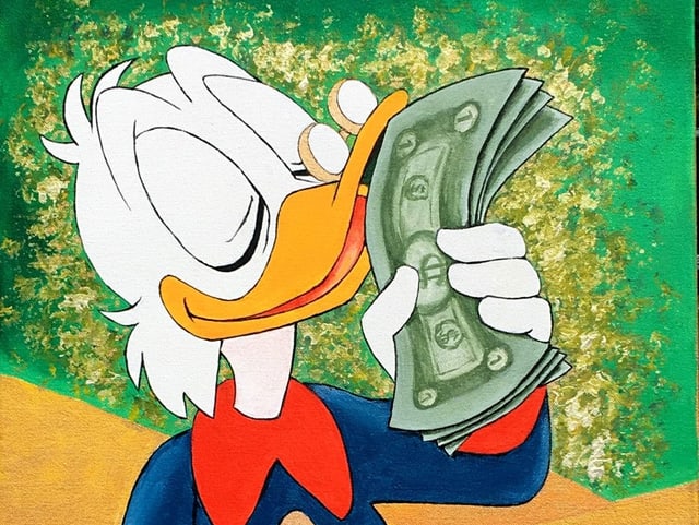 Berühmtester Sparfuchs in einer Serie: Onkel Dagobert in «DuckTales». Berühmtester Sparfuchs in einer Serie: Onkel Dagobert in «DuckTales».