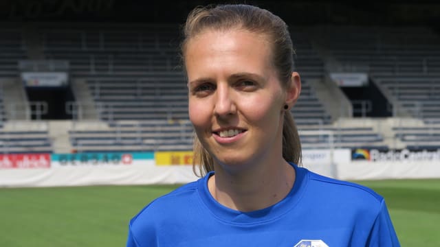 Porträt der Luzerner Fussballerin Marie-Andrea Egli. Porträt der Luzerner Fussballerin Marie-Andrea Egli.
