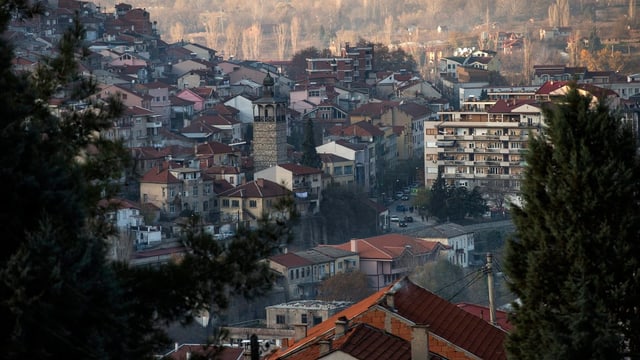 Die Stadt Veles in Mazedonien Die Stadt Veles in Mazedonien