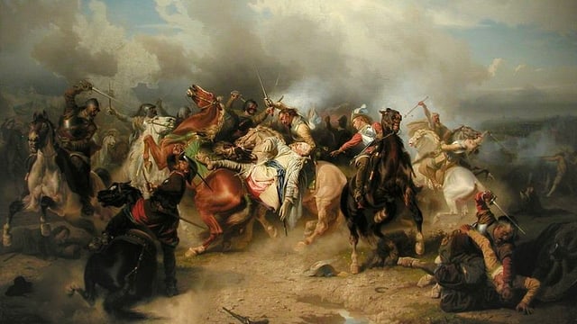 Ein kriegerisches Gemetzel an der Schlacht von Lützen. Ein kriegerisches Gemetzel an der Schlacht von Lützen.