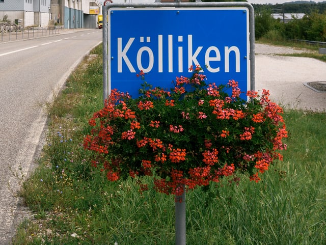 Ortstafel Kölliken Ortstafel Kölliken