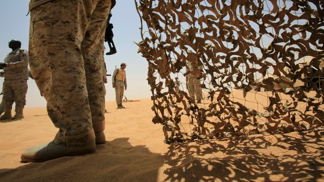 Saudische Soldaten (Symbolbild). Saudische Soldaten (Symbolbild).
