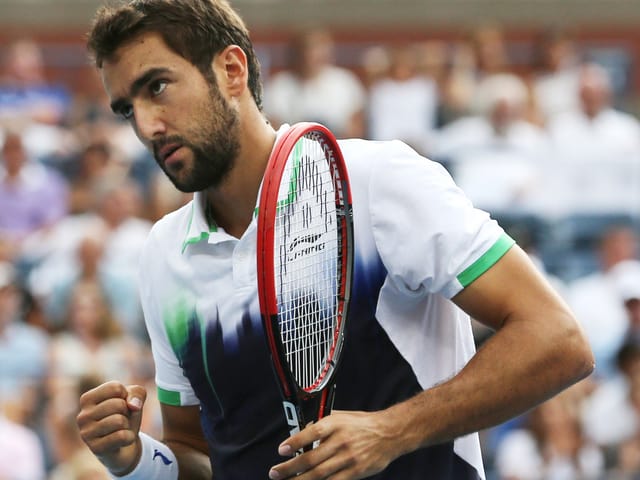 Marin Cilic ballt die Faust. Marin Cilic ballt die Faust.
