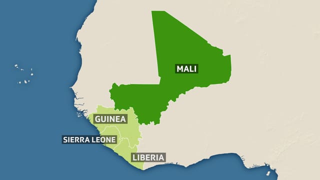 Karte von Mali Karte von Mali