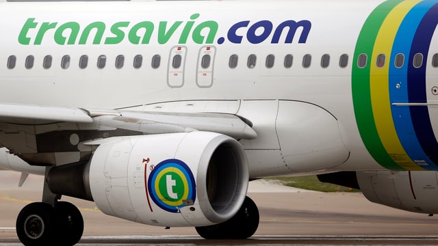 Ein Transavia-Maschine auf dem Rollfeld Ein Transavia-Maschine auf dem Rollfeld