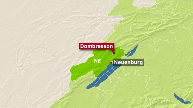 Karte von Neuenburg. Karte von Neuenburg.
