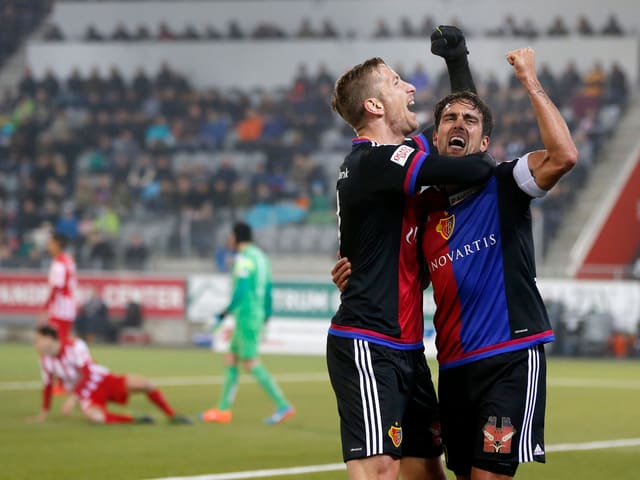 Marc Janko und Matias Delgado.