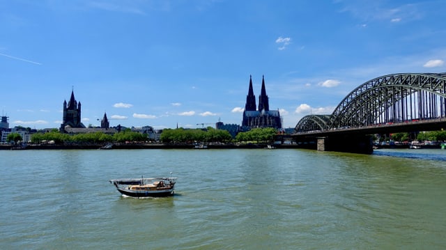 Blick auf den Rhein bei Köln.