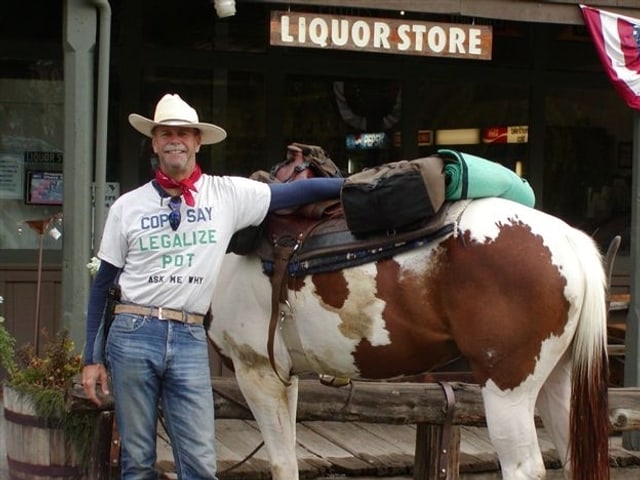 Howard Wooldridge mit seinem Pferd Howard Wooldridge mit seinem Pferd