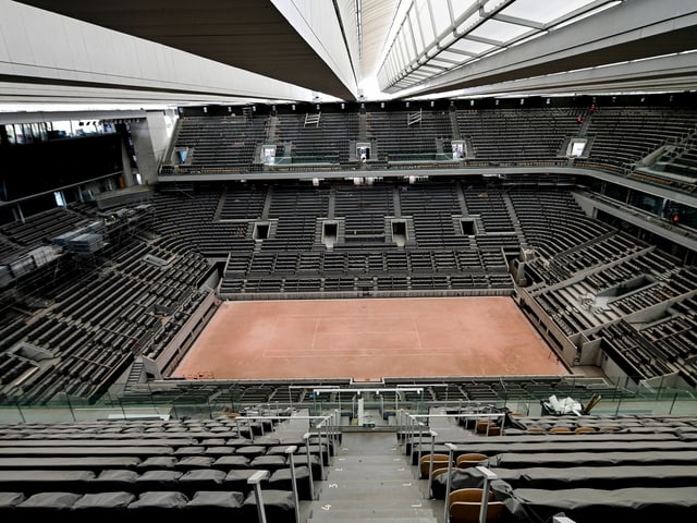 Court Philippe Chatrier in Paris Court Philippe Chatrier in Paris