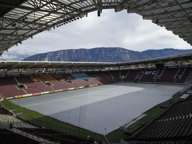 Blick in das Stade de Genève. Blick in das Stade de Genève.