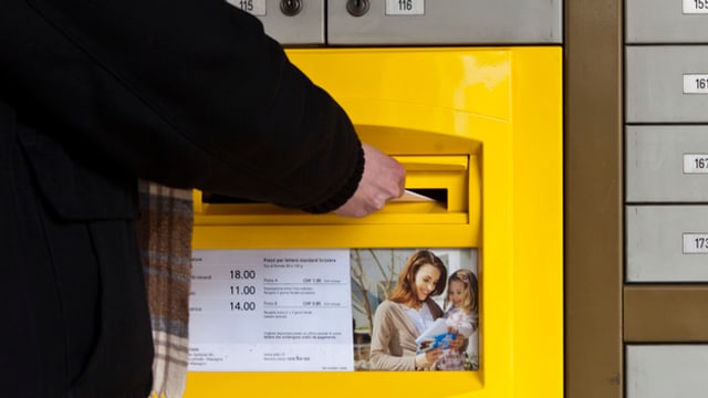 Person verschickt Brief Person verschickt Brief