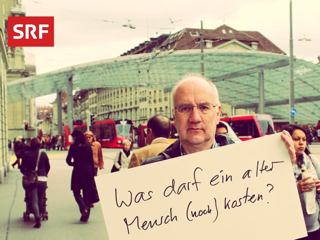 Person mit Sprechblase