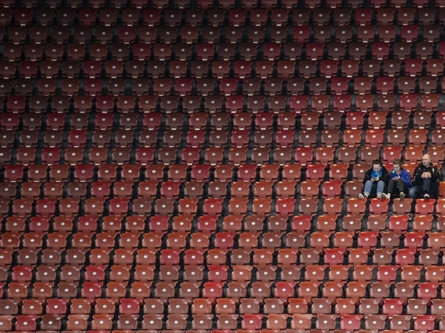 Wenig Zuschauer auf der Tribüne im Letzigrund