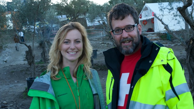 Liska Bernet unterstützte zweitweise auch Michael Räber auf Lesbos. Räber erhielt für sein Engagement den diesjährigen «Prix Courage». Liska Bernet unterstützte zweitweise auch Michael Räber auf Lesbos. Räber erhielt für sein Engagement den diesjährigen «Prix Courage».