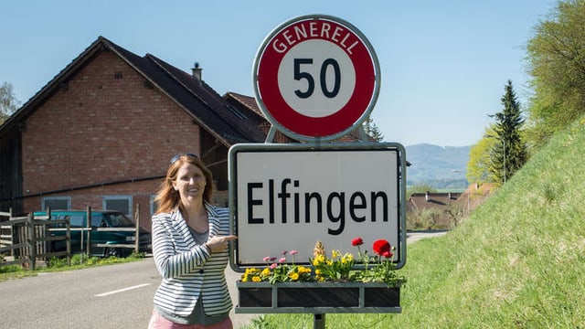 Unterwegs im kleinen Fricktaler Dorf Elfingen.