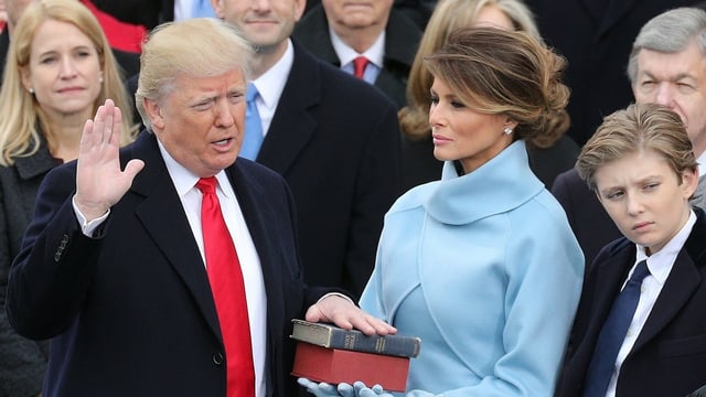 Trump at the oath